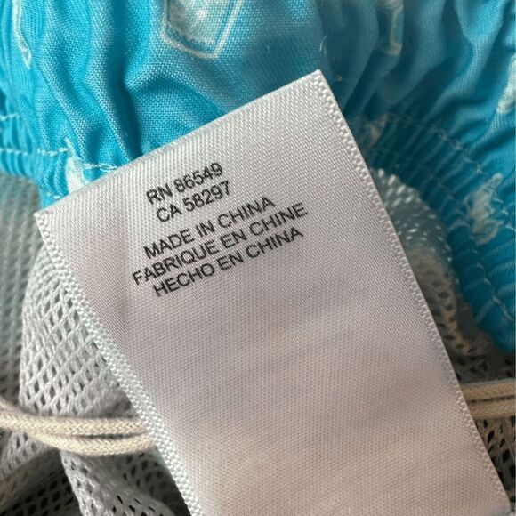 Tommy Bahama Mens Naples Tiki Tropics 6-Inch Swim Trunks Shorts Blue Size Large - Picture 6 of 10